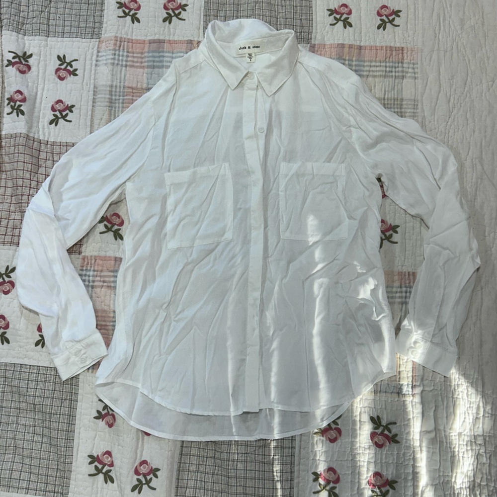 Cloth & Stone White Dress Shirt